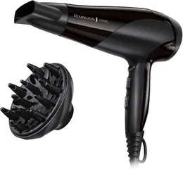 Máy Sấy Tóc Remington Ionic Dry D3190 2200W - Công Nghệ Sấy Ion, 3 Chế Độ Nhiệt, Tóc Mượt Mà, Phù Hợp Tóc Xoăn và Thẳng
