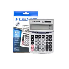 Máy Tính Cầm Tay Flexoffice FLEXIO CAL-03S - Màn Hình LCD 12 Chữ Số, Chất Liệu Acrylic, Nguồn Năng Lượng Sạch
