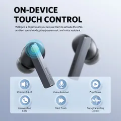 Tai Nghe Bluetooth TWS Earfun Air Pro SV - Micro Chống Ồn, Kết Nối Bluetooth 5.2, Thời Gian Sử Dụng 24 Giờ, Chống Nước IPX5