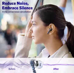 Tai Nghe Bluetooth TWS EarFun Air S - Chống Nước IPX5, Cảm Ứng Chạm, Âm Thanh Cao Cấp, Thời Gian Sử Dụng 30 Giờ