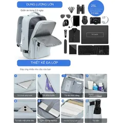 Balo Du Lịch Unisex Chống Thấm Nước Ceymme - Balo Đựng Laptop 16 Inch, Thiết Kế Nhiều Ngăn, Chống Trộm, Thoáng Khí, Dành Cho Mọi Chuyến Đi