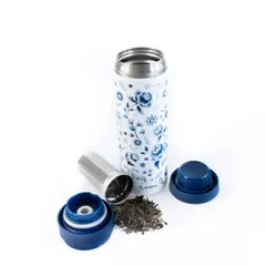 Bình Giữ Nhiệt Inox Kim Mã Thịnh Vượng 450ml Kèm Lọc Trà Thông Minh - Giữ Nhiệt 12 Giờ Cho Nước Nóng và Lạnh