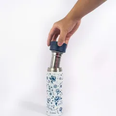 Bình Giữ Nhiệt Inox Kim Mã Thịnh Vượng 450ml Kèm Lọc Trà Thông Minh - Giữ Nhiệt 12 Giờ Cho Nước Nóng và Lạnh