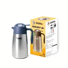 Bình Giữ Nhiệt Inox Zebra Smart III 112950 2L - Chống Rò Rỉ, Giữ Nhiệt 12 Giờ, Thép Không Gỉ, Dễ Dùng, Giải Khát Lý Tưởng