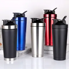 Bình Lắc Inox Shaker miDoctor 750ml - Giữ Nhiệt 6-12h, có Quả Lắc Chuyên Dụng Cho Người Tập Gym, Thể Hình