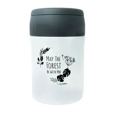 Hộp cơm giữ nhiệt Inox 380ml kèm muỗng gập Zebra Forest Collection - Đựng thức ăn bé gọn, chất liệu bền bỉ, an toàn sức khỏe.