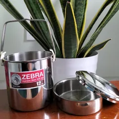 Camen Inox có nắp cài và quai cầm Zebra - Đồ Gia Dụng Nhà Bếp Chất Liệu Cao Cấp, Bảo Quản Thức Ăn An Toàn
