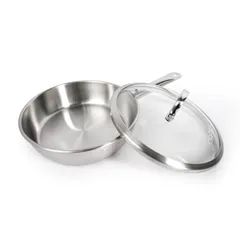 Chảo Inox 3 Lớp Đáy Từ Zebra Estio Pro 24cm - Chống Ăn Mòn, An Toàn Khi Nấu Nướng, Dùng Cho Tất Cả Các Loại Bếp