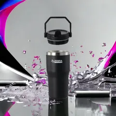 Cốc Giữ Nhiệt Zebra Jiffy II 770ml Có Quai Cầm - Inox SUS304, Nắp Có Ống Hút Tiện Lợi, Thời Gian Giữ Nhiệt Lên Đến 12 Giờ
