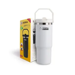 Cốc Giữ Nhiệt Zebra Jiffy II 770ml Có Quai Cầm - Inox SUS304, Nắp Có Ống Hút Tiện Lợi, Thời Gian Giữ Nhiệt Lên Đến 12 Giờ