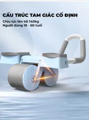 Con Lăn Tập Bụng KATA AW09 - Có Đệm Tay Chống Trơn Trượt, Phù Hợp Tập Luyện Giảm Mỡ Bụng Tại Nhà, Dụng Cụ Thể Dục Thông Minh