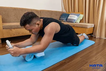 Con Lăn Tập Bụng KATA AW09 - Có Đệm Tay Chống Trơn Trượt, Phù Hợp Tập Luyện Giảm Mỡ Bụng Tại Nhà, Dụng Cụ Thể Dục Thông Minh