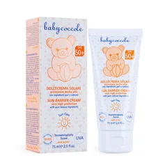 Kem Chống Nắng Dành Cho Bé Babycoccole SPF50+ - An Toàn Từ Thiên Nhiên, Không Paraben, Dưỡng Ẩm, Chống Nước - 75ml