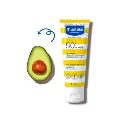Kem Chống Nắng Cho Bé và Gia Đình Mustela Very High Protection Sun Lotion SPF 50+ - An Toàn Cho Da Nhạy Cảm, Bảo Vệ Tia UVB/UVA