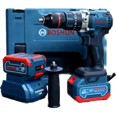 Máy Khoan Boshun 13 Ly Động Cơ Không Chổi Than - AutoLock, Mô Men Xoắn 130Nm, Đa Chức Năng Khoan Vít, Thiết Kế Tiện Lợi