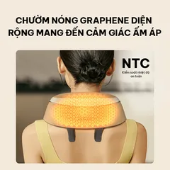 Máy massage cổ vai gáy SKG H5 - Thiết bị massage trị liệu với 4 đầu silicon, chức năng chườm nóng, pin 2200mAh, 3 chế độ massage