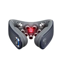 Máy massage cổ xung điện SKG G7 Pro-Fold - Thiết bị massage hiện đại, 9 đầu massage độc lập, 6000Hz, đa chế độ massage và nén nhiệt nóng