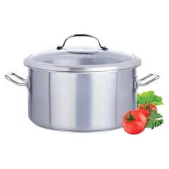 Nồi hầm Inox Zebra Vitalux 3 đáy nắp kính - Chất liệu Inox an toàn, thiết kế bền bỉ, dung tích từ 9.5L đến 18.5L, nấu ăn đa năng