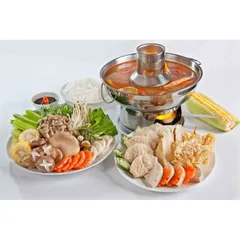 Nồi Lẩu Inox 304 Zebra Mongolian 26cm - Gắn Liền Nồi & Bếp, Thích Hợp Dã Ngoại, Nấu Lẩu Bằng Cồn