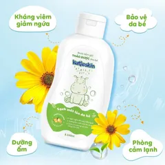 Nước tắm gội cho bé Kutieskin 200ml - Lành tính, không paraben, làm sạch da và tóc, dịu nhẹ cho trẻ sơ sinh, không cần tráng lại với nước.