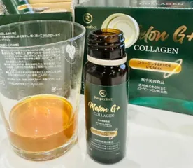Nước Uống Collagen Melon G+ Reiperfect Trắng Da Nhật Bản - Tăng Cường Độ Đàn Hồi, Trẻ Hóa Da, Hỗ Trợ Làm Đẹp Từ Bên Trong