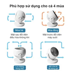 Quạt Tích Điện Mini Để Bàn Lydsto Xiaomi XD-ZMXHS02 - 3 Tốc Độ Gió, Thiết Kế Nhỏ Gọn, Hẹn Giờ Tiện Lợi, Ổn Định và Im Lặng, Thích Hợp Làm Quà Tặng