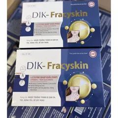 Viên uống Dik-Fracyskin - Hỗ trợ đẹp da, tóc, móng chắc khỏe với L-cystine, vitamin C, kẽm gluconate - Hộp 60 viên