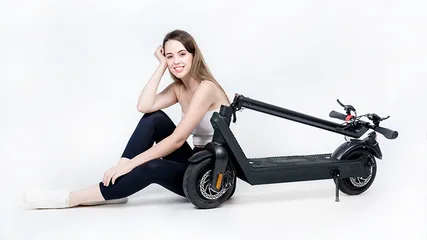Xe điện Scooter KATA eV2 - Thiết kế gọn nhẹ, 3 phanh kép, khóa gập tự động, động cơ không chổi than 500W, tốc độ tối đa 40km/h