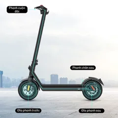 Xe điện Scooter KATA eV2 - Thiết kế gọn nhẹ, 3 phanh kép, khóa gập tự động, động cơ không chổi than 500W, tốc độ tối đa 40km/h