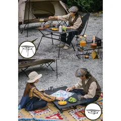 Bàn Nhôm Xếp Gọn Điều Chỉnh Độ Cao FT12 NatureHike - Bền Bỉ, Dễ Dàng Mang Theo, Thích Hợp Cắm Trại & Dã Ngoại