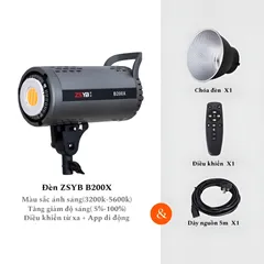 Bộ đèn Led Livestream ZSYB B200X 3200-5600K - Đèn Quay Chụp Chuyên Nghiệp, Hoàn Màu Cao, Điều Khiển Từ Xa