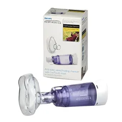 Buồng Đệm Có Mặt Nạ Philips Respironics OptiChamber Diamond - Thiết Bị Hỗ Trợ Hô Hấp Tiện Ích Cho Người Lớn Và Trẻ Em