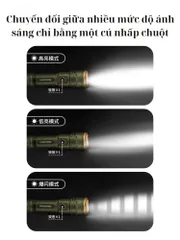 Đèn Pin Cầm Tay Siêu Sáng Naturehike CNK2300011 - Đèn Dã Ngoại Chịu Thời Tiết, Chiếu Sáng Tối Đa 2800LM, Phụ Kiện Tiện Lợi.