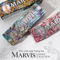 Kem Đánh Răng Marvis Garden Collection Bản Giới Hạn 2024 - Làm Trắng Răng, Hương Hoa Tự Nhiên, Hơi Thở Thơm Mát, 75ml
