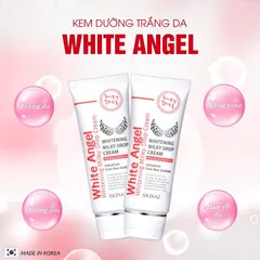 Kem Dưỡng Trắng Da Mặt White Angel Skinaz 70g - Hỗ Trợ Dưỡng Ẩm, Làm Mờ Thâm Sạm, Chất Kem Mịn, Dễ Dàn Giao
