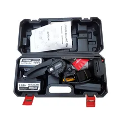Máy Cưa Cầm Tay Pin Hitachi 199V - Thiết Kế Nhỏ Gọn, Dễ Sử Dụng, Lý Tưởng Cho Cưa Gỗ và Dây Xích, Bộ 2 Pin đi kèm