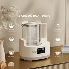 Máy Đun Và Hâm Nước Pha Sữa Fatzbaby Hiquick 1 FB3711CY - Công Nghệ Hồng Ngoại, Đun Nước, Khử Clo, Giữ Ấm, 1.2L
