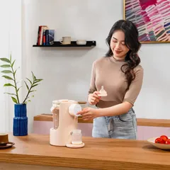 Máy Đun và Hâm Nước Pha Sữa Fatzbaby Smart 4 Plus 2000ml - Thiết Kế Hiện Đại, An Toàn Với Khóa Trẻ Em, Điều Khiển Cảm Ứng LED