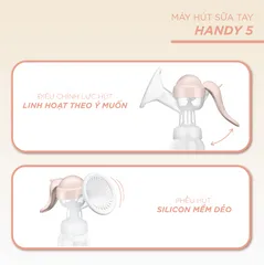 Máy Hút Sữa Bằng Tay Fatzbaby Handy 5 FB1011HY - Giải Quyết Dư Sữa Hiệu Quả Với Phễu Silicon Mềm Dẻo, Tiện Lợi Cho Mẹ