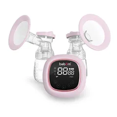 Máy Hút Sữa Điện Đôi Beborn BP01 - Bình Đựng PP Không BPA, Pin 2000mAh, 3 Chế Độ, Dễ Sử Dụng, Hỗ Trợ Mẹ Nuôi Dưỡng Bé