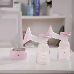 Máy Hút Sữa Điện Đôi Beborn BP01 - Bình Đựng PP Không BPA, Pin 2000mAh, 3 Chế Độ, Dễ Sử Dụng, Hỗ Trợ Mẹ Nuôi Dưỡng Bé