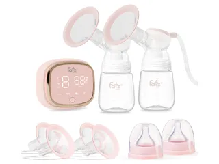Máy hút sữa điện đôi Fatzbaby Resonance 6 FB1102VN - Tiện lợi, 9 cấp độ hút, pin sạc, tiết kiệm thời gian cho mẹ, tăng sản lượng sữa cho bé