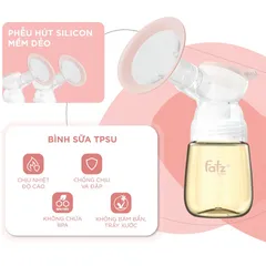 Máy Hút Sữa Điện Đôi Fatzbaby Resonance 6 Plus FB1103VN - 4 Chế Độ, Pin 4400mAh, Độ Ồn Thấp Dưới 45dB, Tiện Lợi Cho Mẹ Và Bé