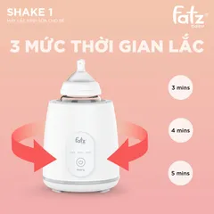 Máy Lắc Bình Sữa Điện Tử Fatzbaby Shake 1 FB3910HB - Lắc Sữa 360 Độ, Giữ Nguyên Dinh Dưỡng, Dễ Sử Dụng cho Bé