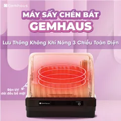 Máy Sấy Tiệt Trùng Chén Bát Gemhaus - Tiệt Trùng Bằng Tia UV Hiệu Quả 99%, Dung Tích 42L & 52L, Thiết Bị Gia Dụng Tiện Ích