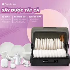 Máy Sấy Tiệt Trùng Chén Bát Gemhaus - Tiệt Trùng Bằng Tia UV Hiệu Quả 99%, Dung Tích 42L & 52L, Thiết Bị Gia Dụng Tiện Ích