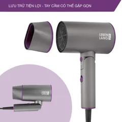 Máy Sấy Tóc Ion Âm Gấp Gọn Lebenlang LBH3088 - Công Nghệ Chăm Sóc Tóc Hiện Đại và Tiện Lợi, 2100W, Thiết Kế Du Lịch