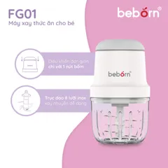 Máy Xay Thức Ăn Dặm Đa Năng Beborn FG01 - Lưỡi Dao Sắc Bén, Thiết Kế Nhỏ Gọn, Dễ Dàng Sử Dụng cho Bé