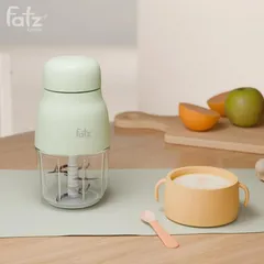 Máy Xay Thức Ăn Dặm Đa Năng Fatzbaby MIX 2 FB5001MB - Công Suất 200W, Lưỡi Dao Inox 8 Cánh, Dung Tích 300ml, Thích Hợp Cháo, Súp, Sinh Tố Cho Bé