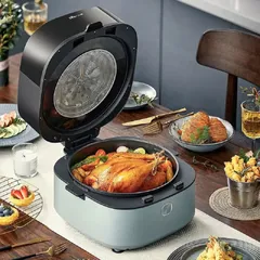 Nồi Chiên Không Dầu Bear QZG-E14G5 6.5L - Trục Đảo Tự Động, Công Suất 1350W, Nấu Nướng Đều Thức Ăn, Dễ Sử Dụng